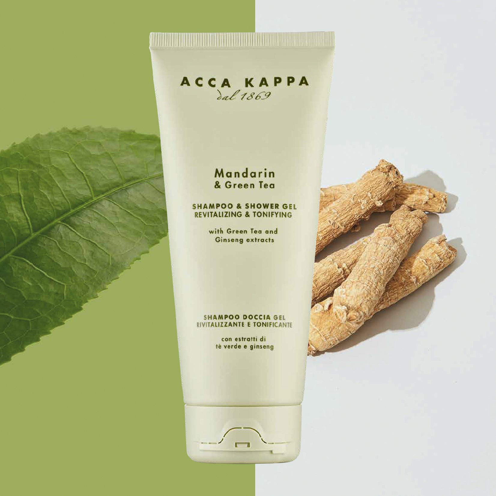 ACCA KAPPA · MANDARIN & GREEN TEA SHAMPOO & SHOWER GEL 200ML