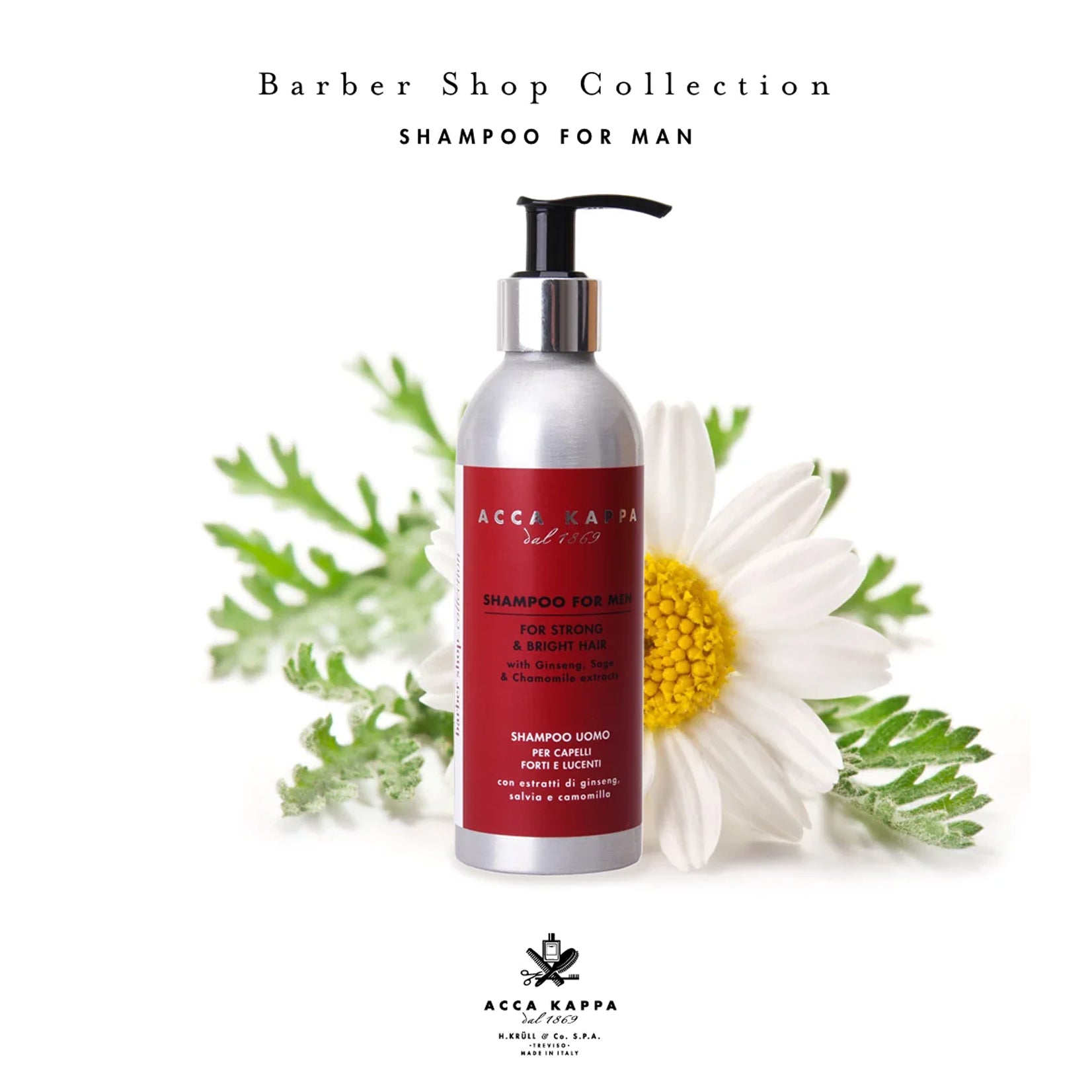 ACCA KAPPA · SHAMPOO FOR MEN 200ML