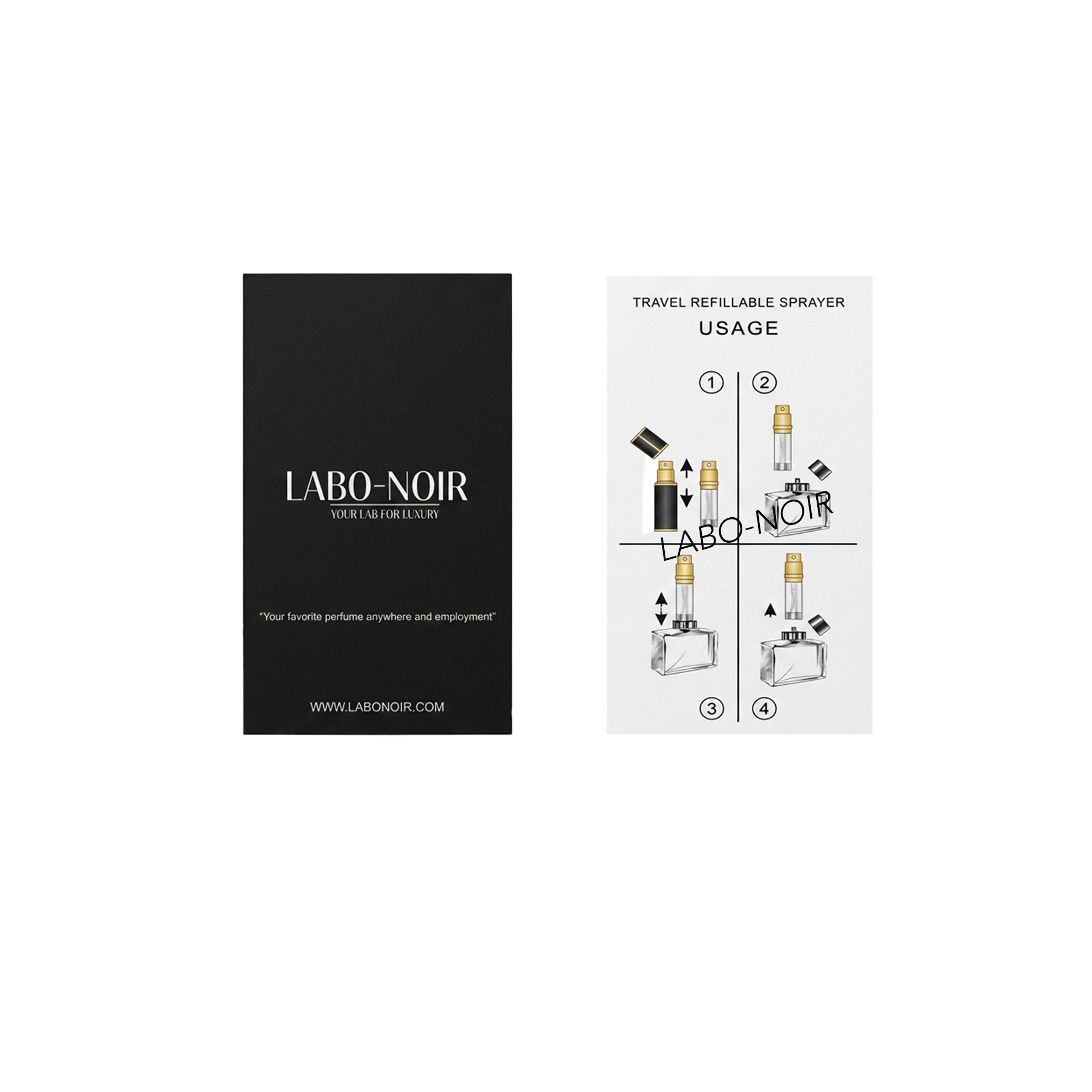 LABO-NOIR · LUXURIÖSES REISESPRÜHFLASCHE [TÜRKISE]