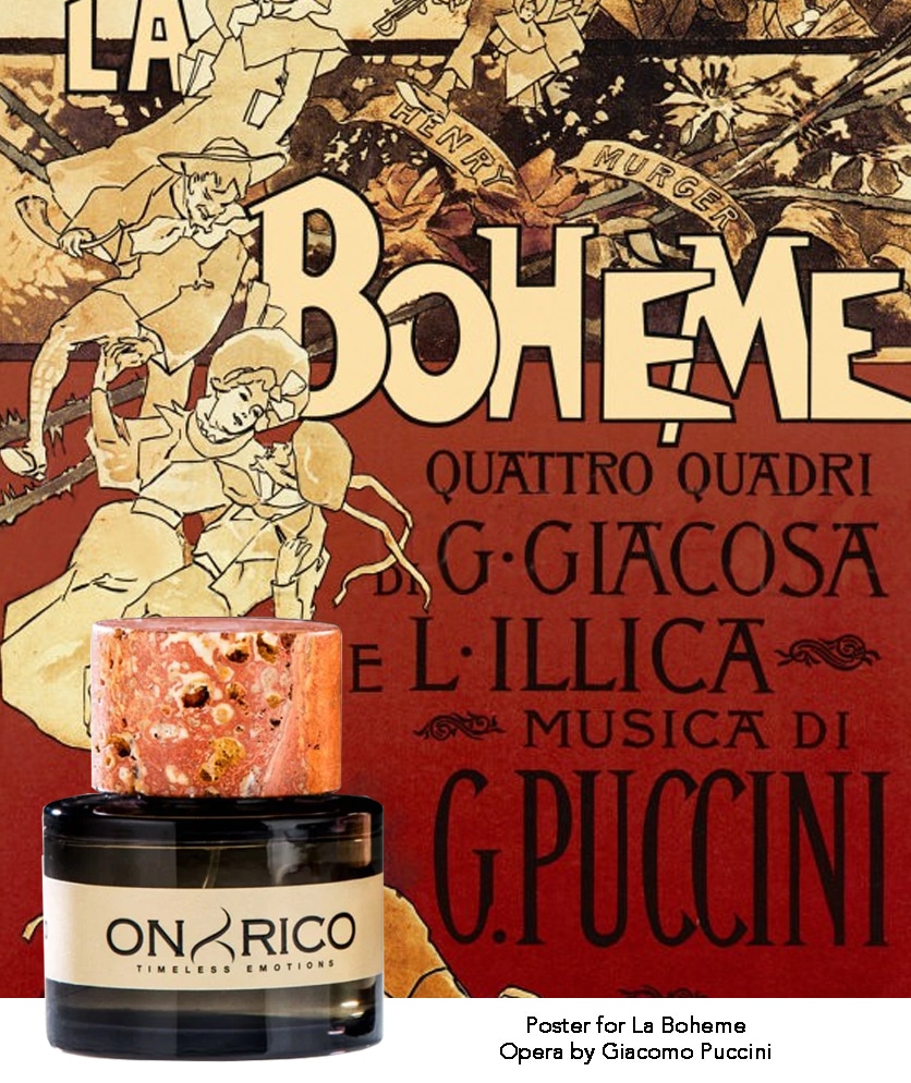 Niche parfum, Onyrico, Exclusieve geuren, Art & fragrances, Giacomo puccini